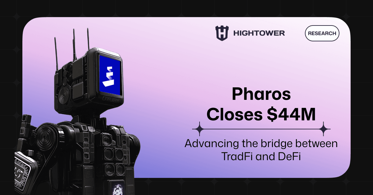 Congrats to Pharos on Closing a $44M Series A