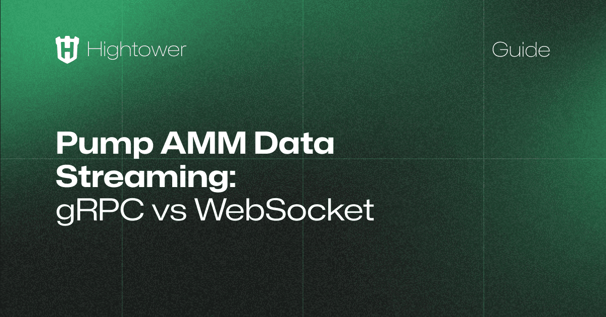 Pump AMM Data Streaming on Solana: gRPC vs WebSocket