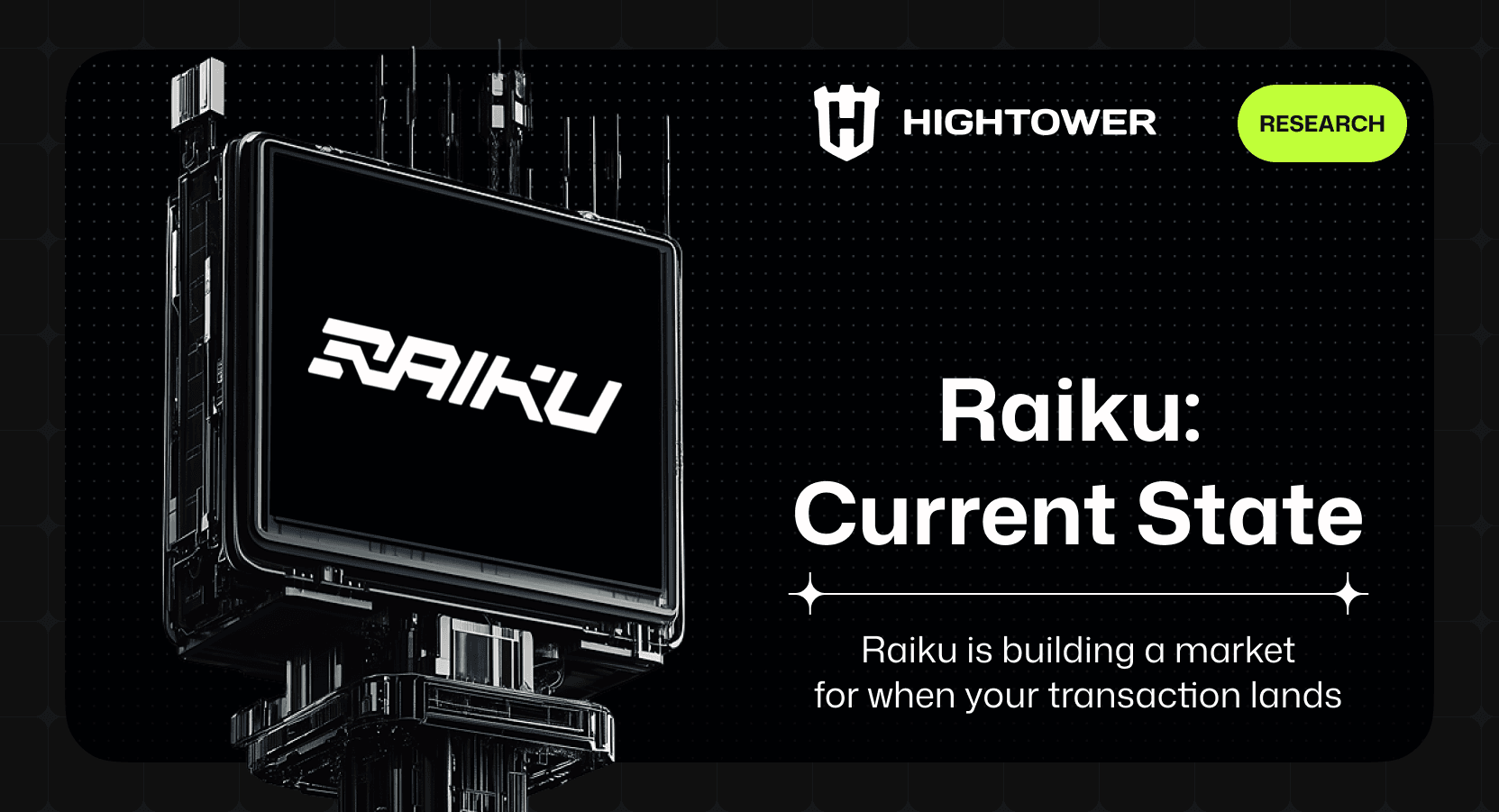 Raiku Current State February 2026