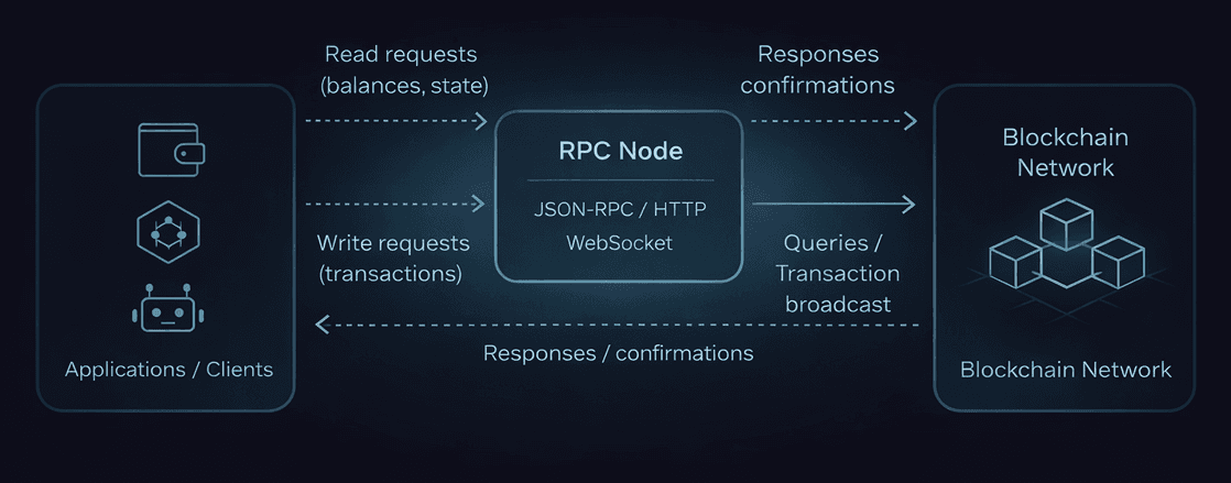 Blockchain RPC infrastructure diagram